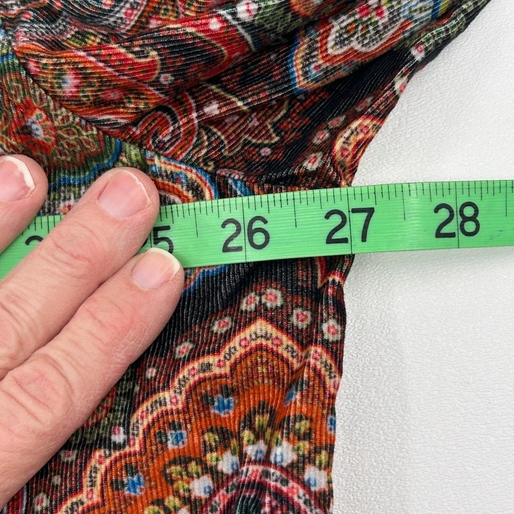 Banana Republic Shirt Mens XXL Tall Multicolor Paisley Corduroy Western Boho